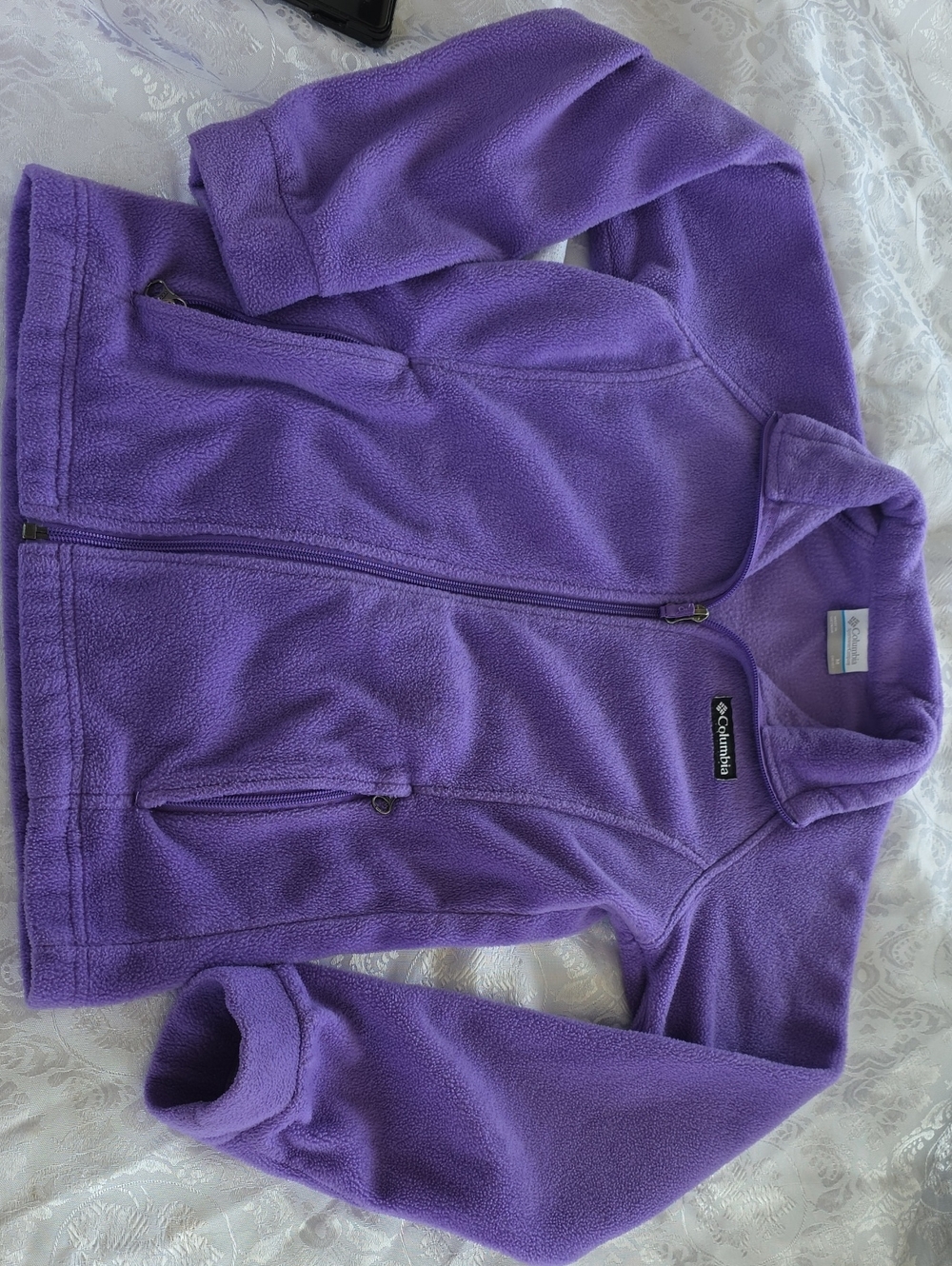 Columbia Kids Purple Full-Zip Fleece Jacket